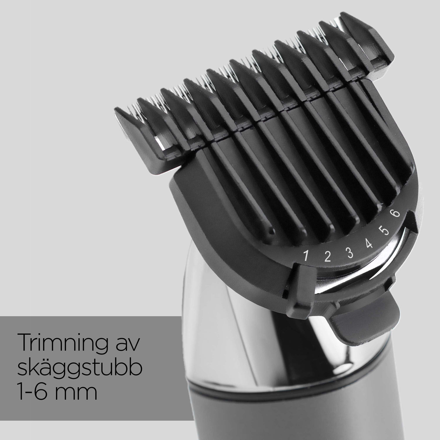 Trimning av sk&auml;ggstubb 1-6 mm